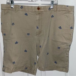 IZOD Saltwater Stretch Khaki Crab and Lobster Shorts